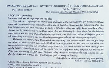 De thi, bai giai mon Van THPT quoc gia 2017 hinh anh
