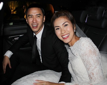 So vay cuoi tram trieu cua nguoi dep showbiz Viet hinh anh