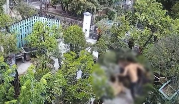 Làm rõ clip chồng rượt đuổi, đánh đập vợ dã man ngay trong sân vườn