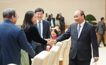 Thu tuong gap mat cac to chuc chinh tri - xa hoi va hoi quan chung hinh anh