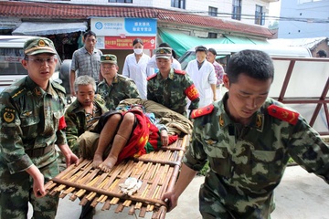 Dong dat tai Trung Quoc, 29 nguoi bi thuong hinh anh