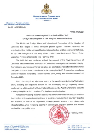 Campuchia phản đối Thái Lan dẫn đoàn, FBI thị sát sào huyệt lừa đảo