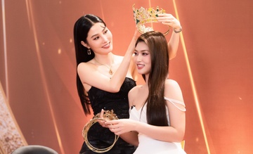 Thi sinh thiet ke vuong mien Miss Grand Vietnam 2023 cai giam khao hinh anh