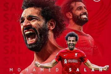 Salah di vao lich su Ngoai hang Anh khi can moc 100 ban hinh anh