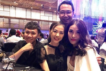 Thuy Van dung mat Lan Khue va ban trai cu o tiec cuoi hinh anh