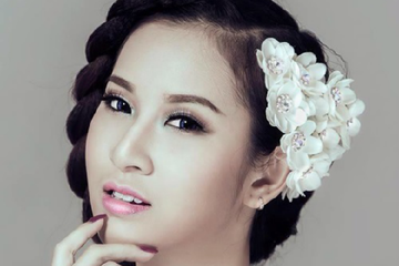 Nhung kieu hoa cai toc cho co dau hinh anh