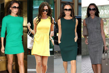 Dien vay cong so dep nhu Victoria Beckham hinh anh