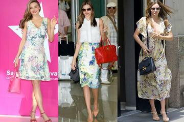 Miranda Kerr dep diu dang voi vay in hoa hinh anh