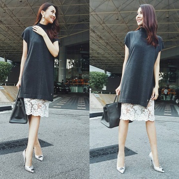 Tin do thoi trang phat sot voi bo doi ao len - vay ren hinh anh