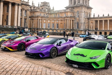 Hon 200 chiec Lamborghini xuat hien tai su kien Movember o London hinh anh
