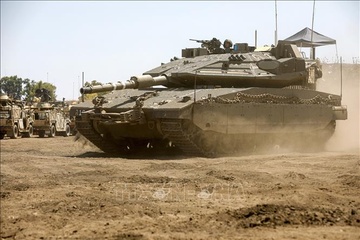 Chiec xe tang hien dai nhat cua Israel khuat phuc truoc Hamas hinh anh