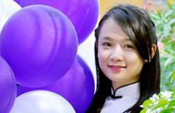 Thu khoa xinh xan cua truong Bao hinh anh
