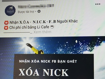 Dich vu 'die nick' Facebook quang cao ram ro tai Viet Nam hinh anh