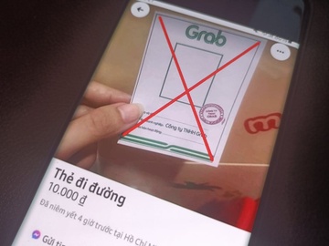 The di duong gia mao Grab gia 10.000 dong tren mang hinh anh