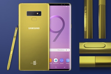 Galaxy Note 9 lo dien voi mau vang ruc doc dao hinh anh