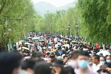 Cac diem du lich Trung Quoc dong kin khach vao ky nghi 1/5 hinh anh