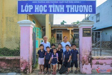 Thay giao ve huu lam dieu dac biet cho hoc tro o ngoi truong bo hoang hinh anh