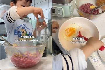 Ngược đời mẹ thư giãn, con tiểu học quán xuyến hết việc nhà