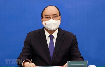 Chu tich nuoc Nguyen Xuan Phuc dien dam voi tong thu ky Lien Hop Quoc hinh anh