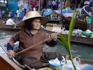 Cuoc song tren song nuoc tai cho noi Thai Lan hinh anh