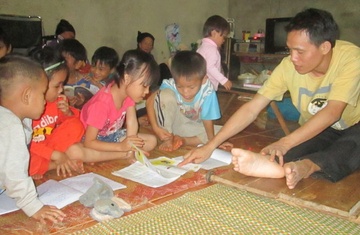 Tra hoc phi bang bo rau, lon gao hinh anh