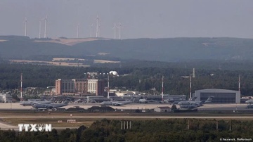 Duc phat hien UAV tren can cu khong quan My o Ramstein hinh anh