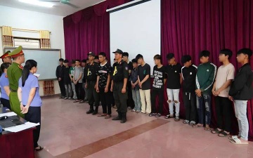 Khoi to 18 'quai xe' mang hung khi gay nao loan tren duong pho hinh anh