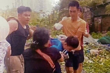 Linh an tu vi mau thuan khi thao hang rao ton sau bao Yagi hinh anh