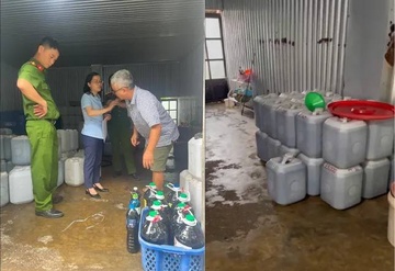 Phat hien 2.600 lit nuoc mam khong ro nguon goc o Ha Noi hinh anh