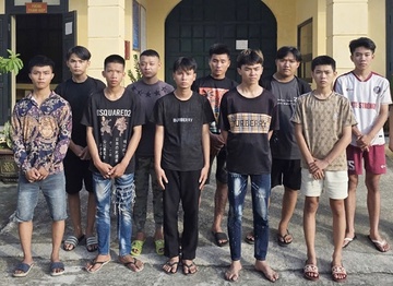 Tạm giữ hình sự 11 đối tượng gây rối trật tự công cộng