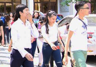 Hoc sinh Da Nang nghi Tet 8 ngay hinh anh