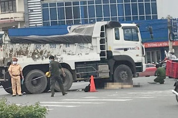 Co gai bi xe ben can tu vong o Binh Duong hinh anh
