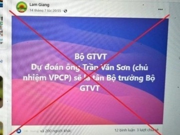 Xu phat facebooker tung tin ve nhan su lanh dao Bo GTVT hinh anh