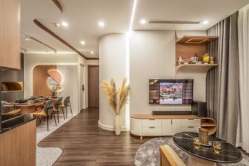 Can ho 120 m2 voi nhung duong cong mem mai tai Ha Noi hinh anh