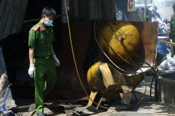 No binh nen khi gas, mot nguoi tu vong hinh anh