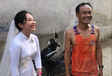 Chu re Thanh Hoa chay bo 19 km den don dau hinh anh