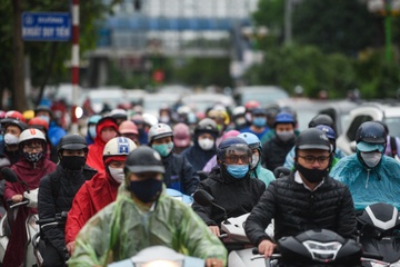 Chat luong khong khi Ha Noi cai thien sau thoi gian gian cach xa hoi hinh anh