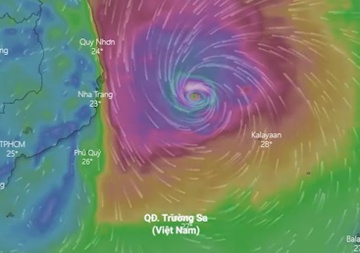 Du bao duong di cua bao so 9 - Rai sau khi vao Bien Dong hinh anh