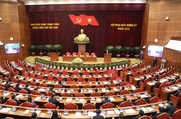 Thong bao Hoi nghi giua nhiem ky Ban Chap hanh TW Dang khoa XIII hinh anh