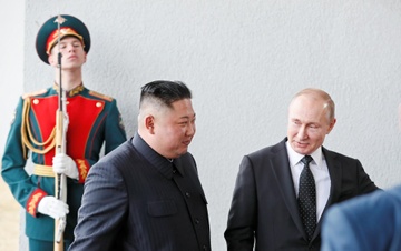 Tong thong Putin co cuoc gap lich su voi ong Kim Jong Un hinh anh
