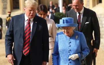 Tong thong Trump khuay dao nuoc Anh truoc chuyen tham 3 ngay hinh anh