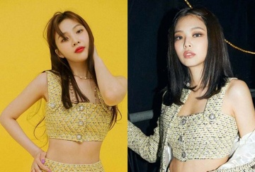 Joy nhieu lan dien vay ao giong Jennie, Lisa hinh anh