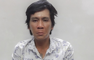 Canh sat bat ten cuop cam kim tiem dinh mau doa nguoi dan hinh anh