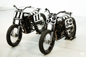 Bo doi Suzuki va Honda do phong cach Flat Tracker tu Italy hinh anh