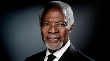 Kofi Annan - vi tong thu ky LHQ mot doi tan tam vi hoa binh the gioi hinh anh