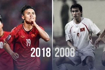 Cong Vinh sat canh Quang Hai trong doi hinh Viet Nam ket hop 2008-2018 hinh anh
