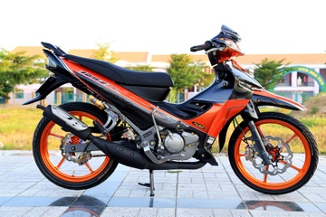 Xe hai thi Yamaha Z do sac cam cua biker An Giang hinh anh