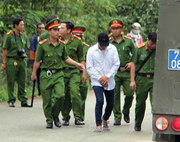 Ke giet vo con can bo huyen thuc nghiem hien truong hinh anh