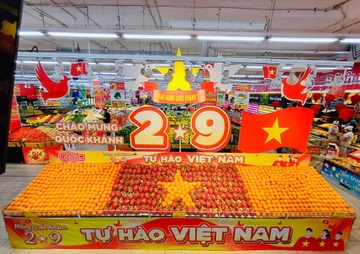 Sieu thi mo cua som hon, quang ba hang Viet mung Quoc khanh 2/9 hinh anh