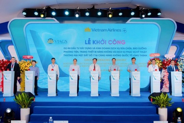 Vietnam Airlines khoi cong du an dich vu mat dat o san bay Long Thanh hinh anh